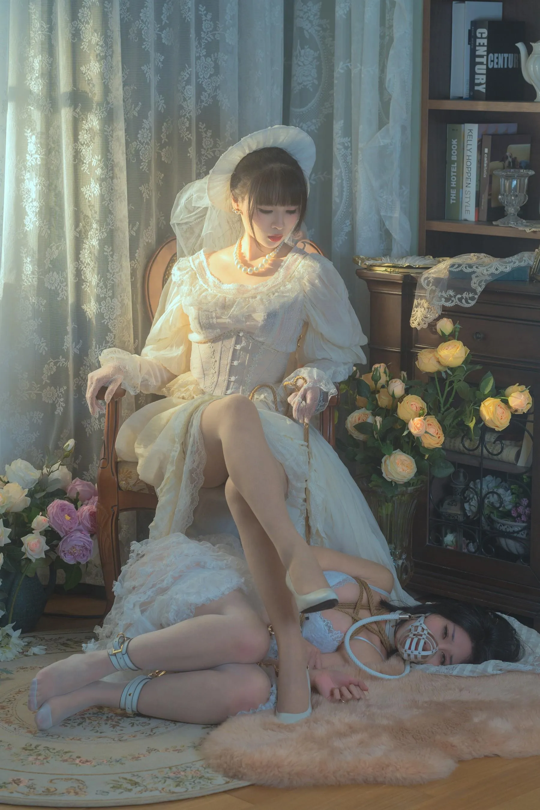 云溪溪 – NO.48 奶桃 花吟系列 [151P]插图4